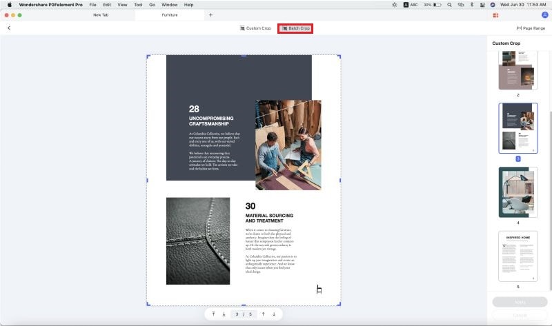 как обрезать pdf на mac