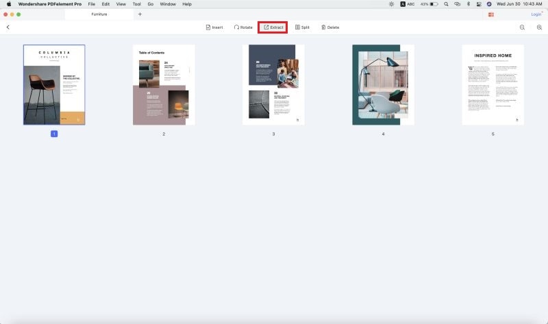 how to extract pages from pdf mac