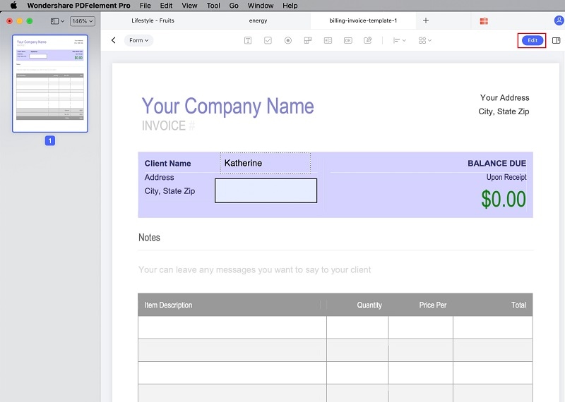 edit pdf fillable form