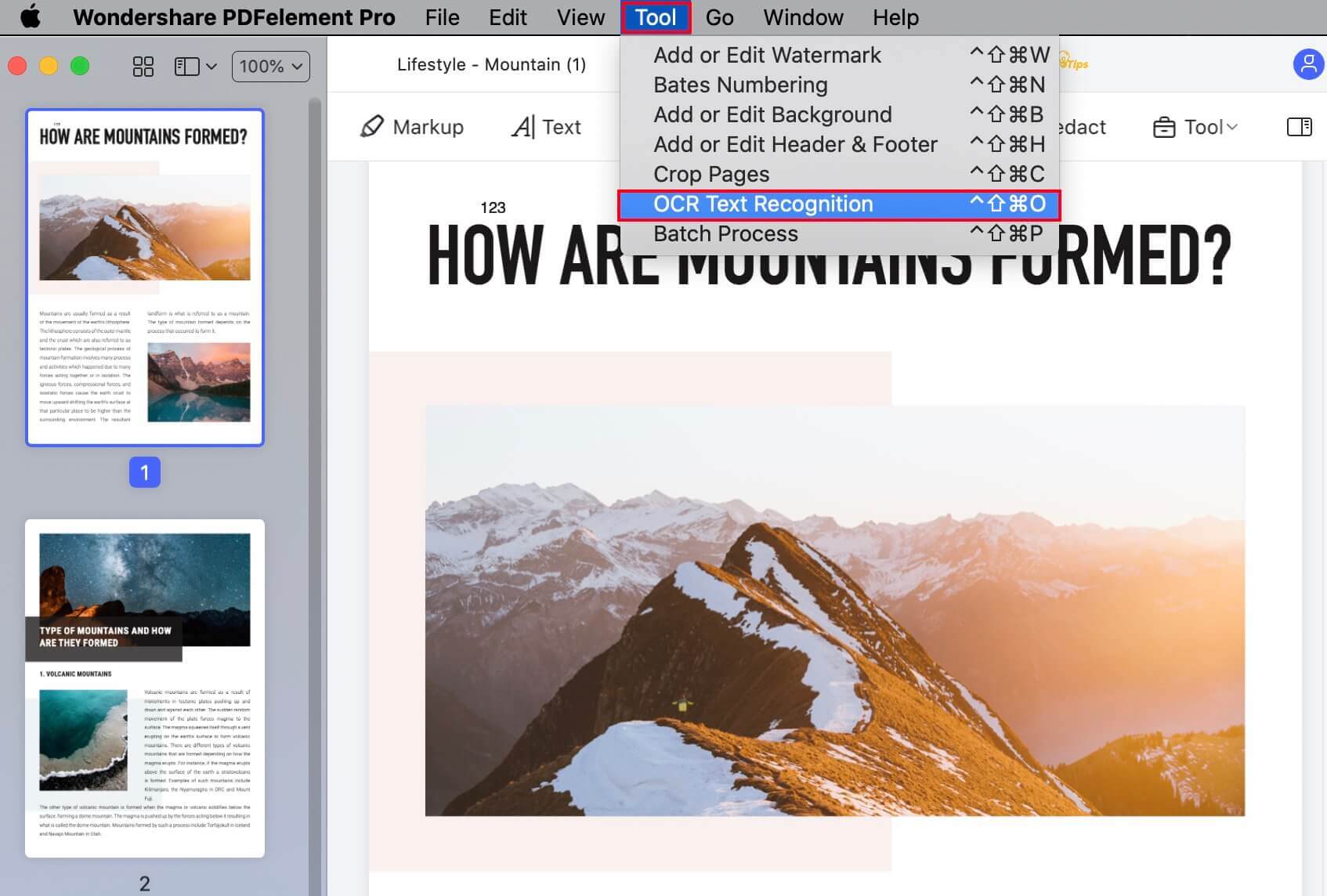 how to change pdf to word on mac