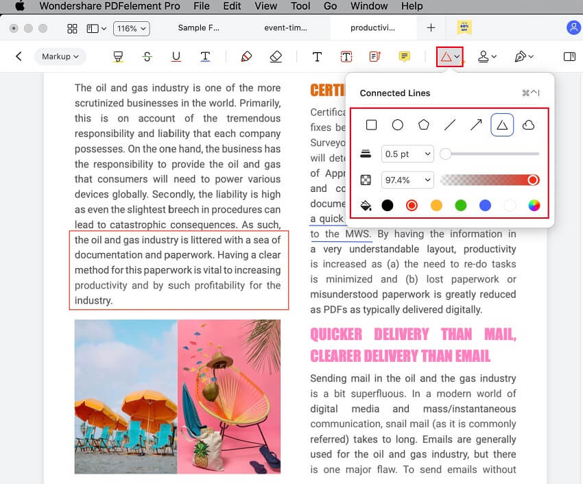 come disegnare sui pdf mac