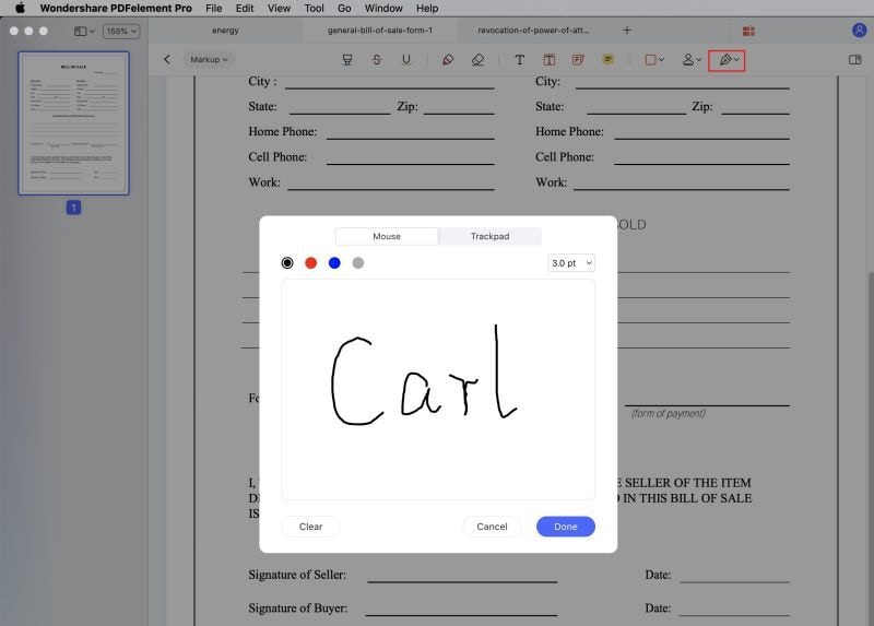insert signature into word mac