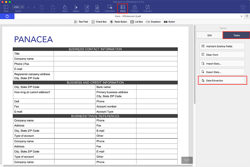 Exportar datos de formulario pdf a planilla excel mac