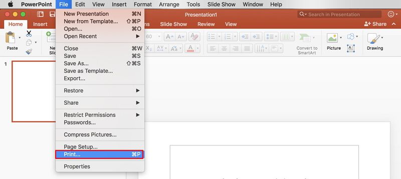 how to convert ppt to pdf on mac