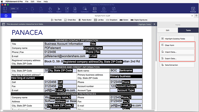 export data