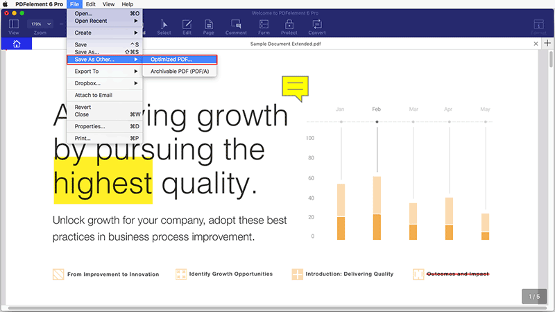 pdfelement 6 pro bulk optimize