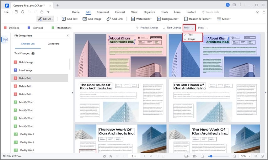 compare pdf files windows