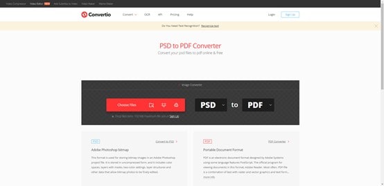 psd to pdf convertio