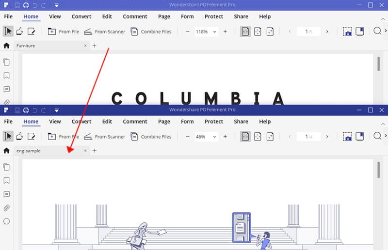 comparar pdf en adobe