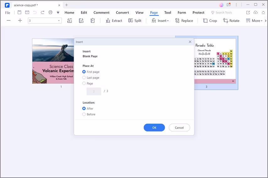 save pdf with new pages