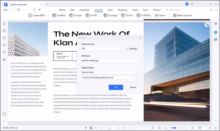 ¿Cómo convierto un pdf en un jpeg?