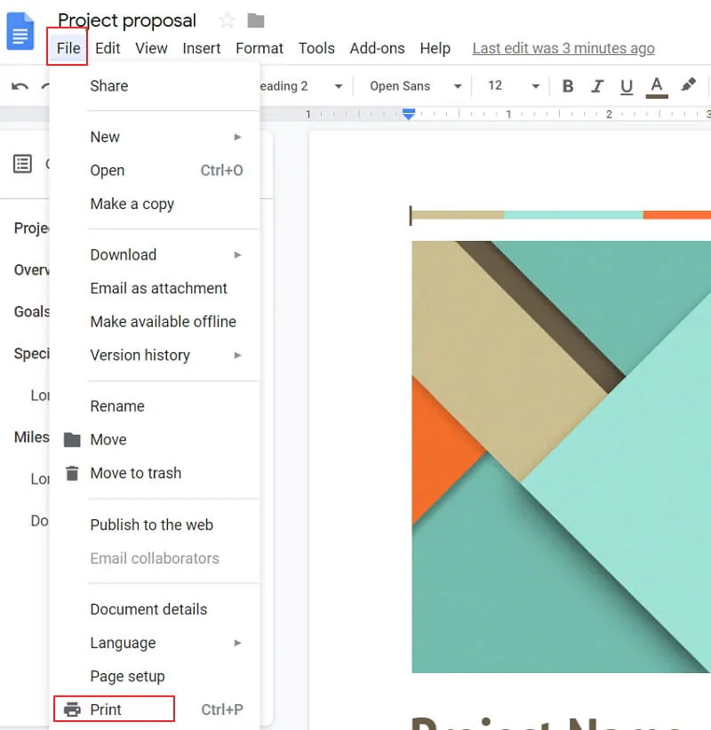 comment puis-je transformer un document google en pdf