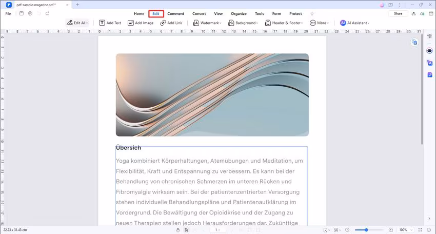pdfelement editing tools