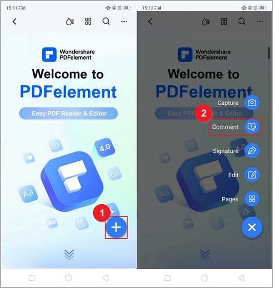 commenter pdf outil android