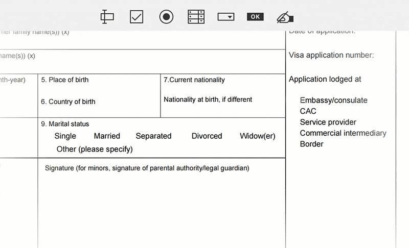 maak pdf formulier