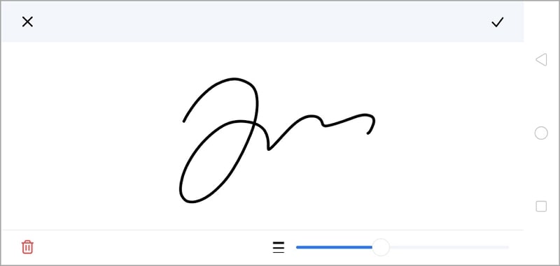 Signatur PDF zeichnen auf Android