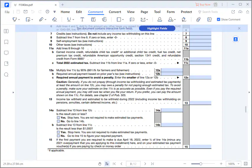 irs Formular 1040-es