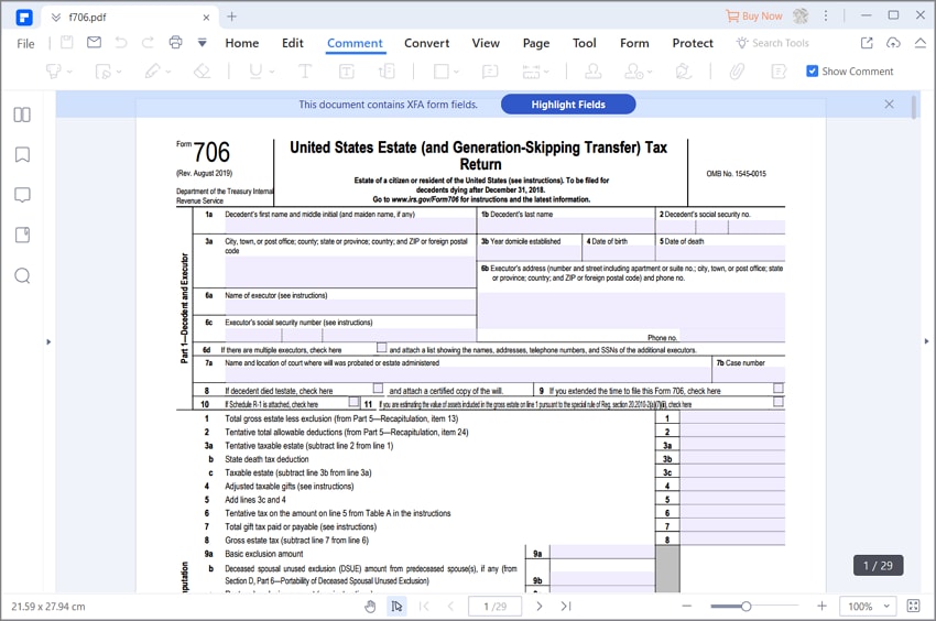 irs form 706 instructions