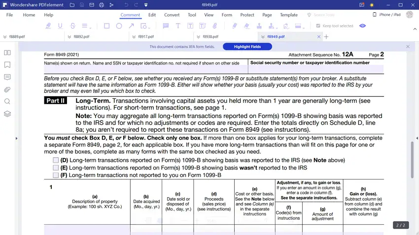 2017 form 8949