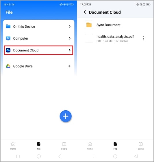 open pdf from document cloud