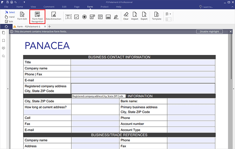 escribir en un formulario pdf