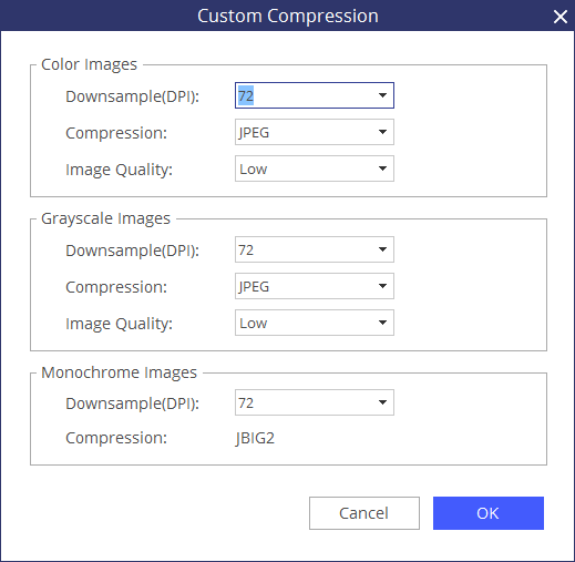 custom compression