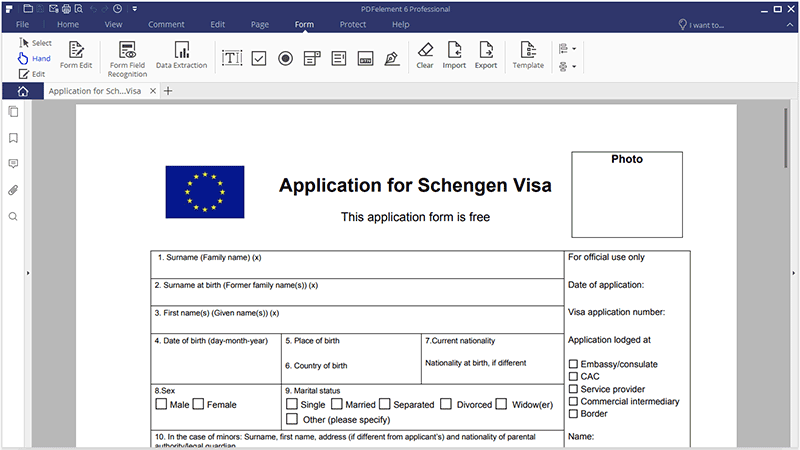 конвертировать pdf в форму