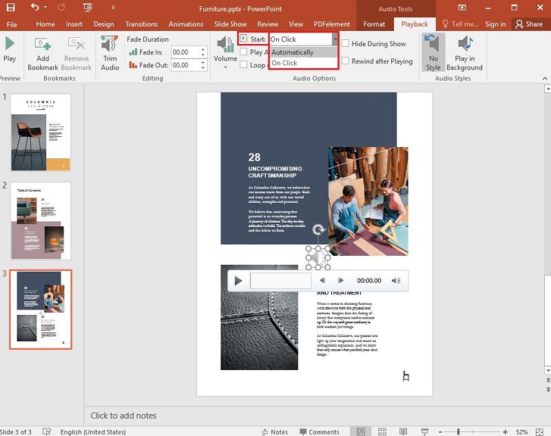 add audio to powerpoint 2016 for mac