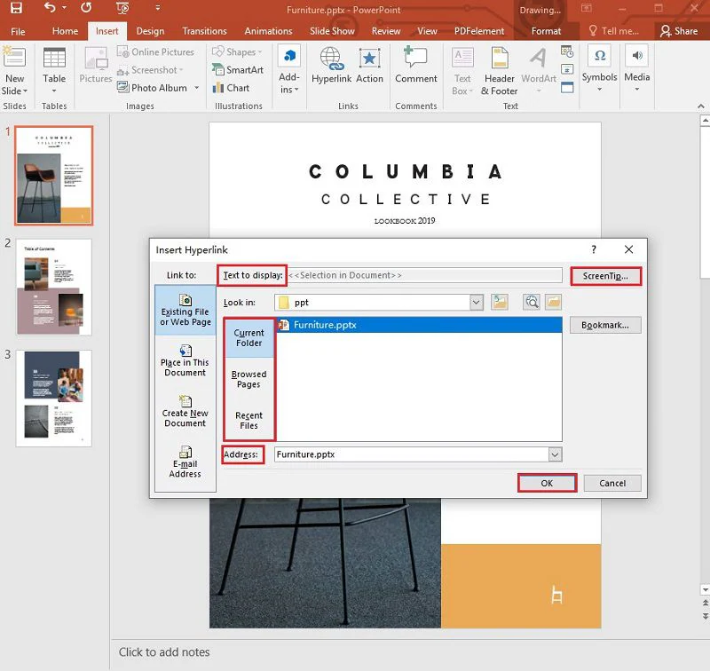 create hyperlink in powerpoint for mac