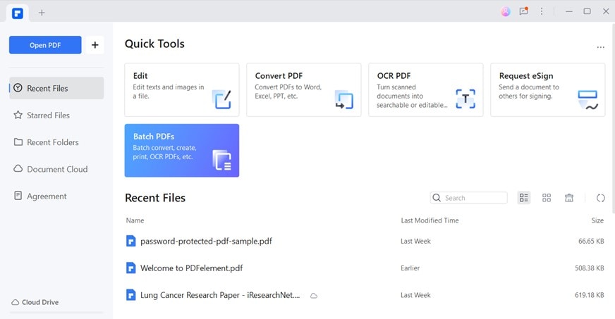 Пакетная обработка PDF-файлов в PDFELEMENT