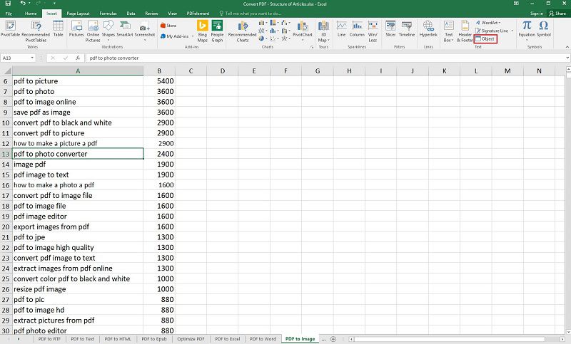 convert ppt to excel