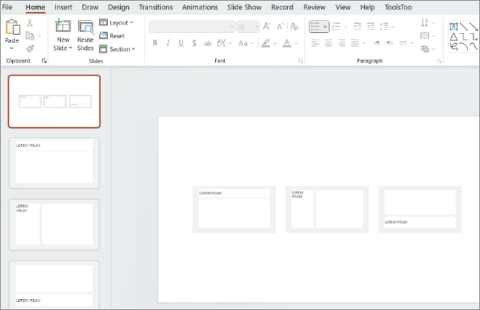 create a table of contents of thumbnails