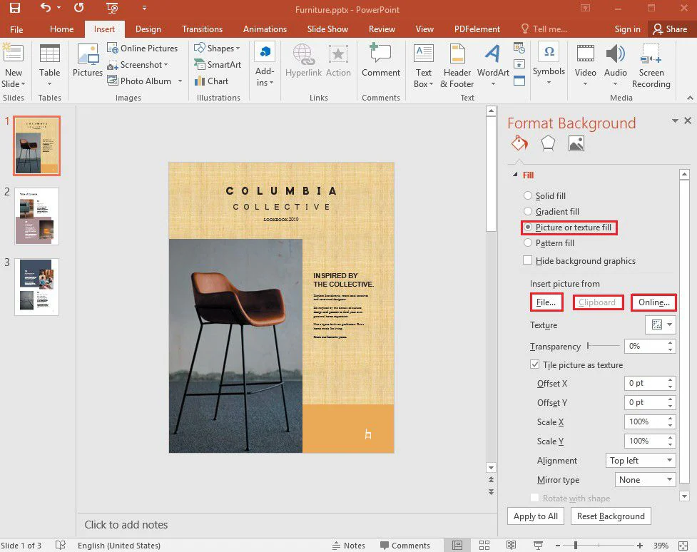 Insertar imagenes en powerpoint