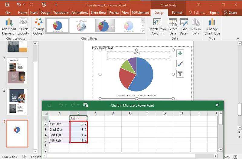 crear un gráfico circular en powerpoint