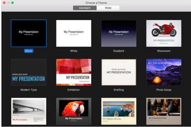 how to make presentation in macbook