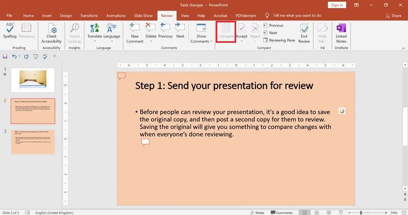 delete comments in powerpoint for mac