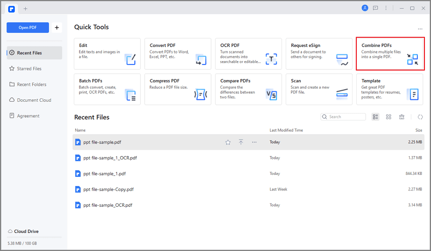 Combiner plusieurs PDF pour les imprimer