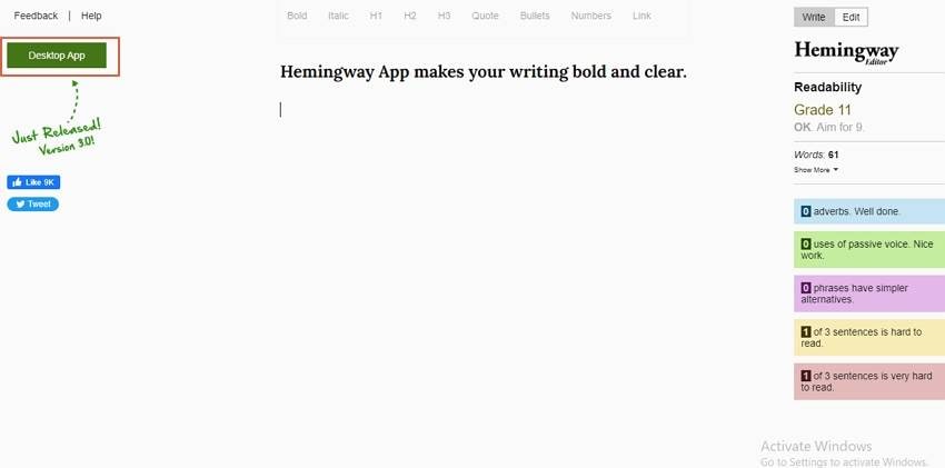 hemingway app free