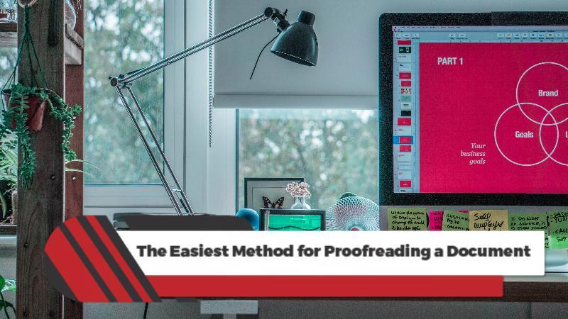 proofreading a document