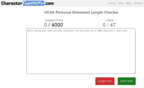 personal statement checker