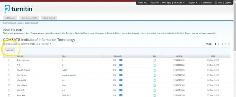 enviar archivo a Turnitin