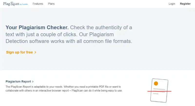 plagscan plagiarism checker