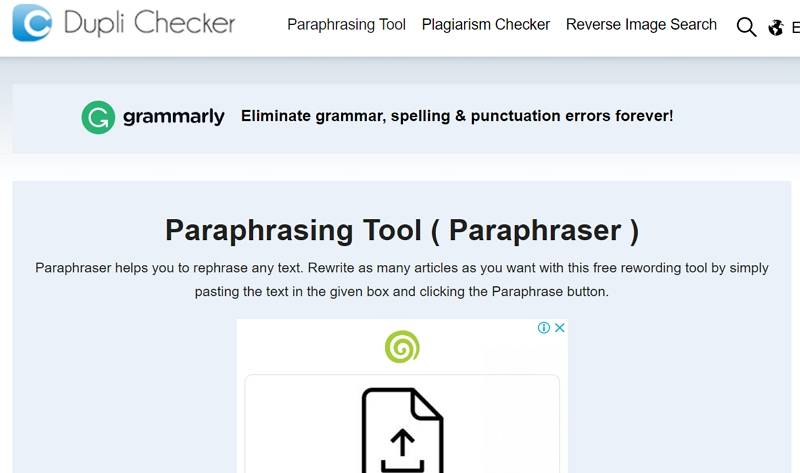 duplichecker paraphrasing tool
