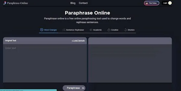 online paraphrasing tool