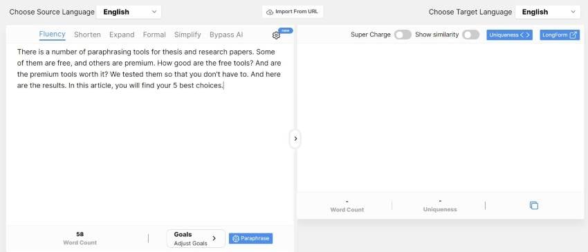 paraphrasing tool for research papers