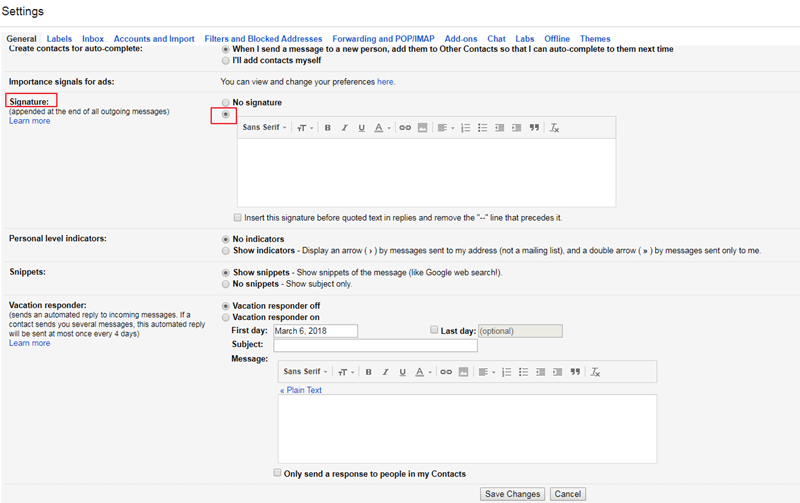 how to make a signature in gmail