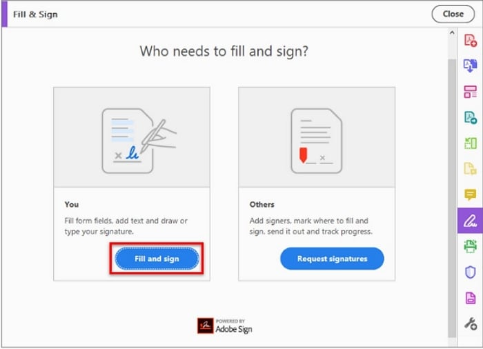 adobe sign pdf free