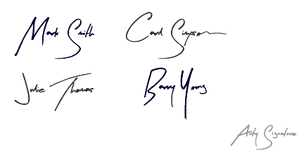 signature of your name