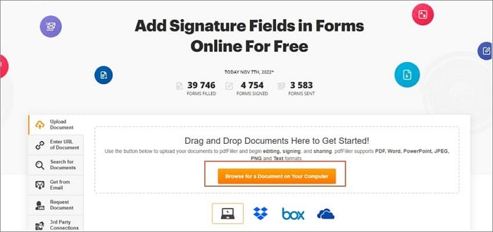 sign pdf form pdffiller