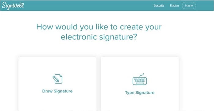 draw signature on pdf online